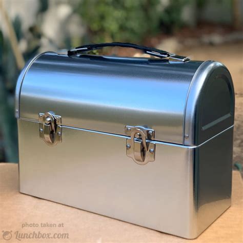 metal lunch box dome|Dome Top Metal Lunch Box .